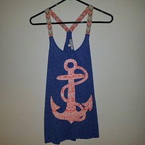 Blue tank top NWOT